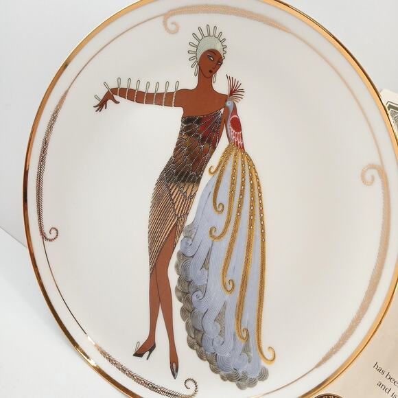 Lot of 3 Glamour House Of Erte Fashion Limited Edition Franklin Mint Plates COA - Picture 8 of 16